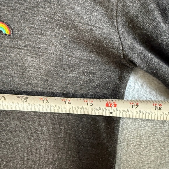 Spiritual Gangster Sweatshirt Rainbow XS Charcoal Excellent Graphic Pullover - Picture 7 of 9